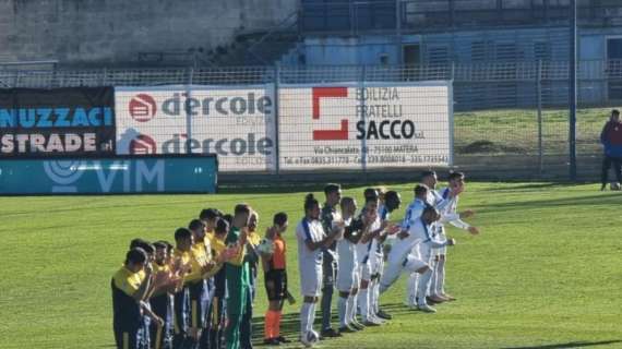 Matera-Gravina 3-1, terza sconfitta consecutiva per i murgiani 