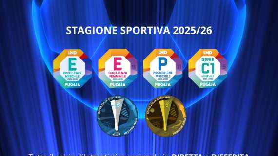 Il Gruppo Editoriale Distante si conferma la Casa del Calcio Pugliese: in esclusiva i campionati di Eccellenza, Promozione e Serie C1 di futsal