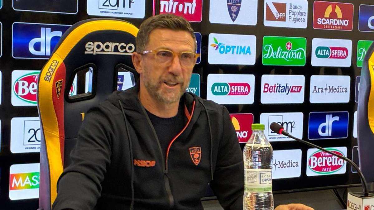 Lecce, Di Francesco: “Siamo cresciuti tanto, Maleh è a disposizione”