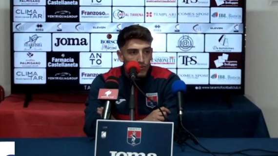 Taranto, Mastromonaco: "Peccato per il pari ma è comunque un punto guadagnato"