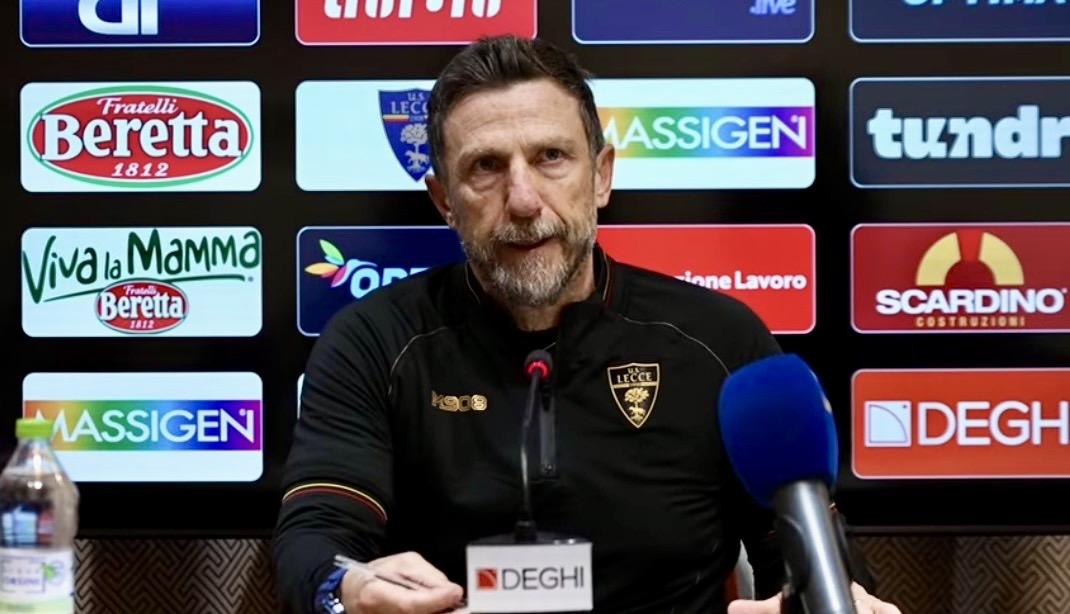 Lecce, Di Francesco: "Ricorderemo Graziano Fiorita con un minuto di silenzio"