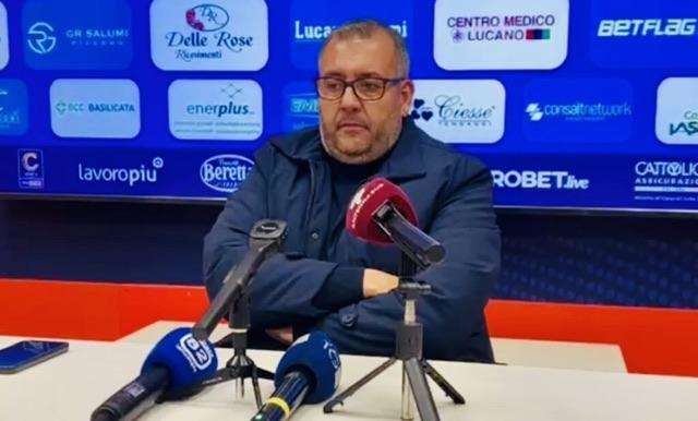 Picerno, Greco: “Bertotto non rischia, sono il capitano di questa nave”