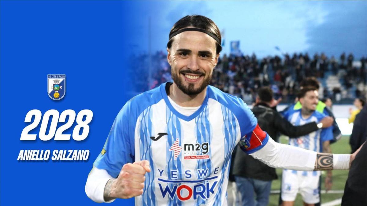 UFFICIALE - Fasano, Salzano rinnova fino al 2028