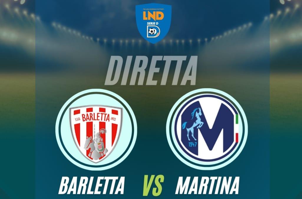 Barletta-Martina: le formazioni ufficiali del big match