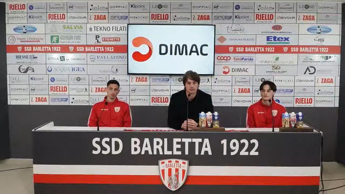 Barletta. Paci in conferenza: "Siamo carichi. Non vedo l'ora arrivi domenica"