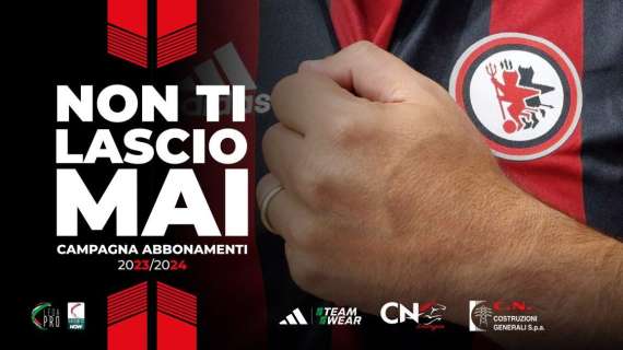 Foggia, al via oggi la campagna abbonamenti: "Non ti lascio mai"