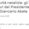 Festività natalizie, il messaggio di auguri del Presidente LND Giancarlo Abete