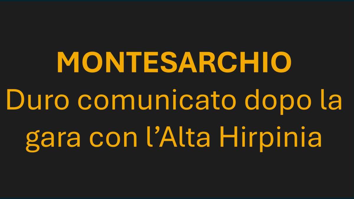 MONTESARCHIO - La società annuncia azioni nelle sedi competenti