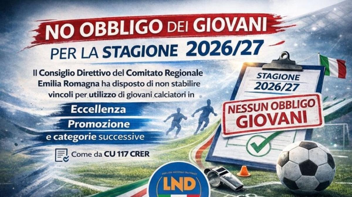 Il caso Emilia Romagna: abolito l'obbligo dei giovani per la stagione 2026/2027