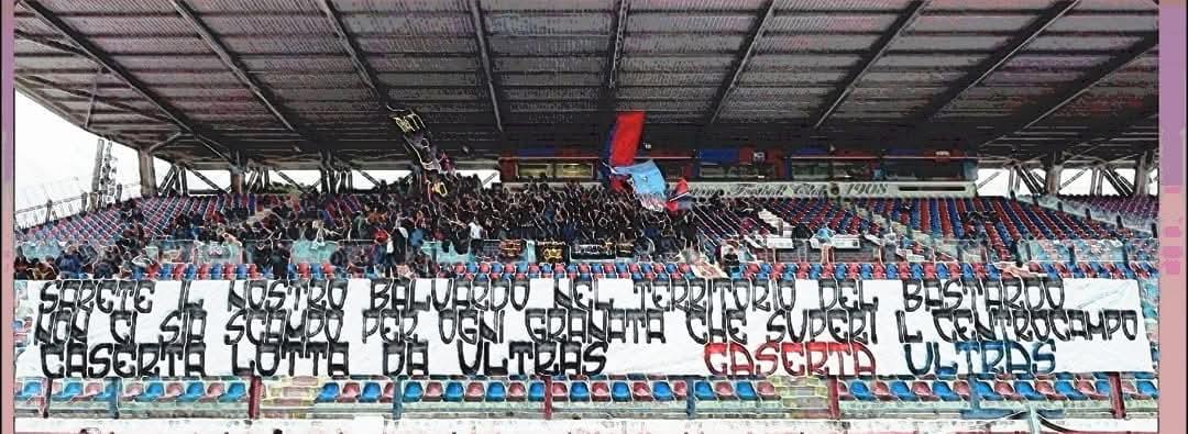 Striscione Caserta ultras