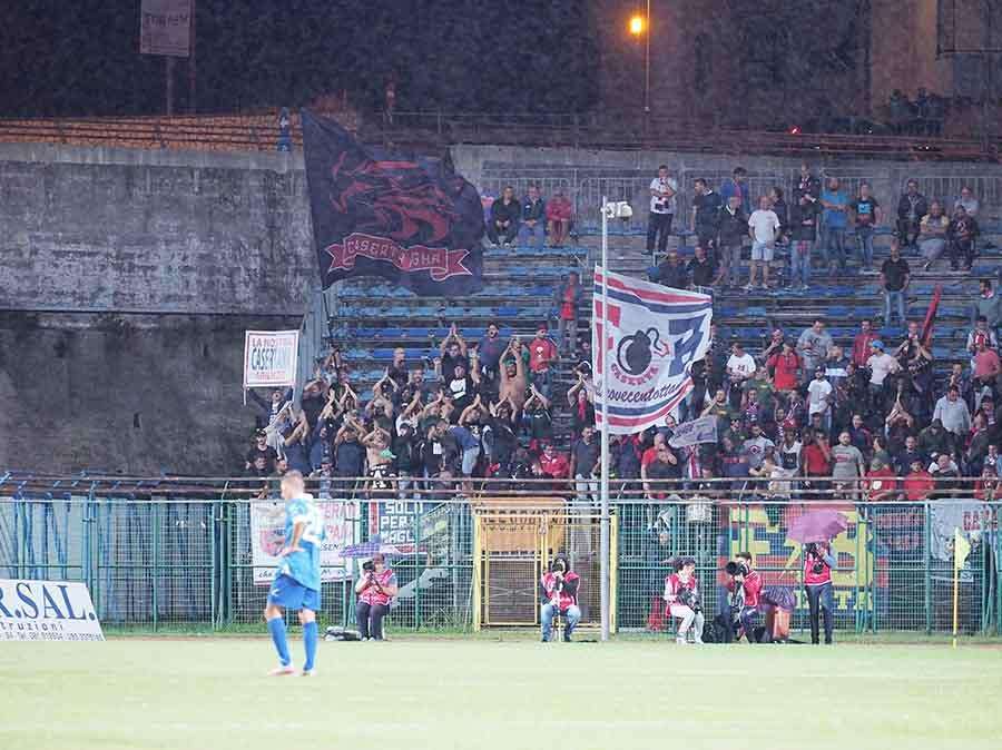 Paganese-Casertana: ufficiale il divieto di trasferta per i tifosi rossoblù
