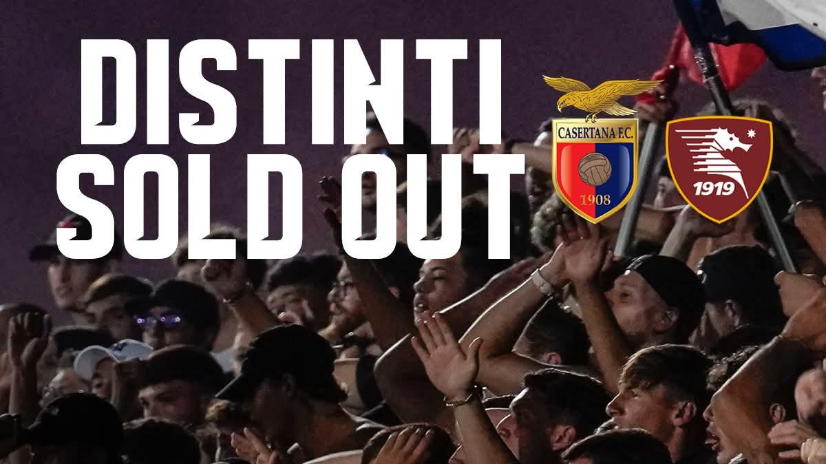 Casertana - Salernitana: distinti esauriti, biglietti disponibili solo in tribuna