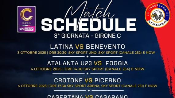 Ottava giornata e guida tv