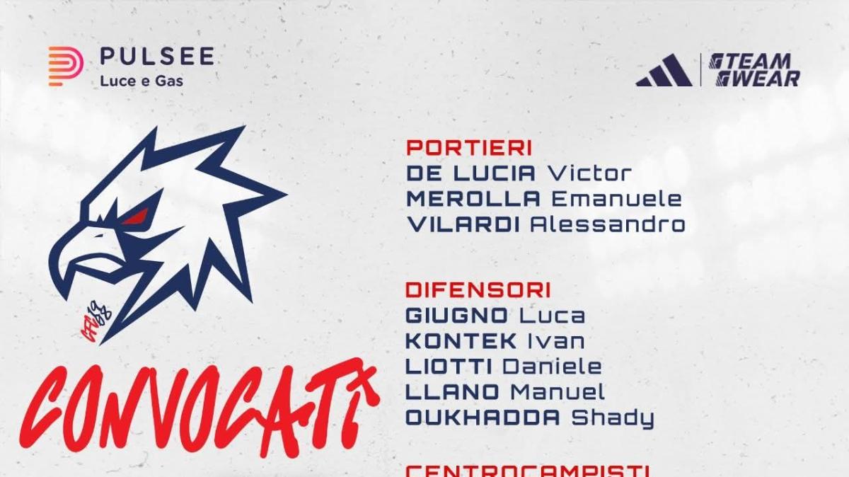 Casertana, diciannove i convocati: prima chiamata per un baby