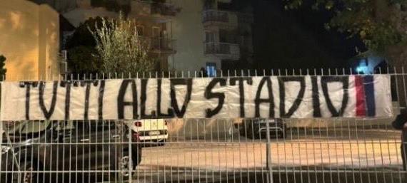 Striscione tifosi Casertana