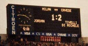 Luci a San Siro: la Cavese 43 anni fa batte il Milan per 1-2