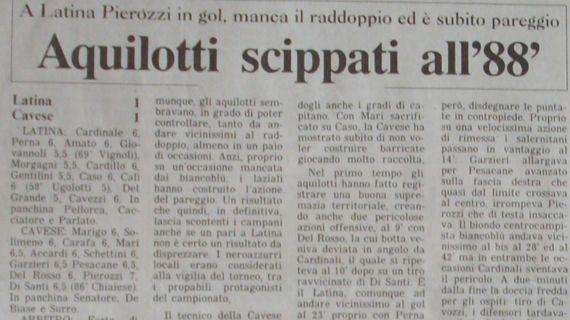 I precedenti tra Latina e Cavese: biancoblù mai vittoriosi al Francioni