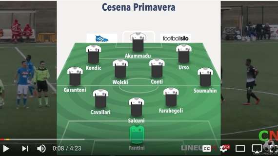 Primavera, il video di Cesena-Napoli 0-1