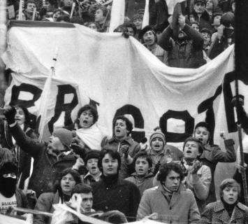 Le Brigate Bianconere (foto tratta dal libro "Io? Cesena!" di Pier Andrea Grassi)