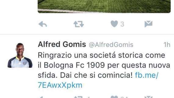 Gomis saluta il Bologna da cesenate