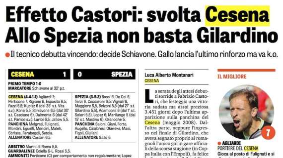 La Gazzetta dello Sport: "Effetto Castori"