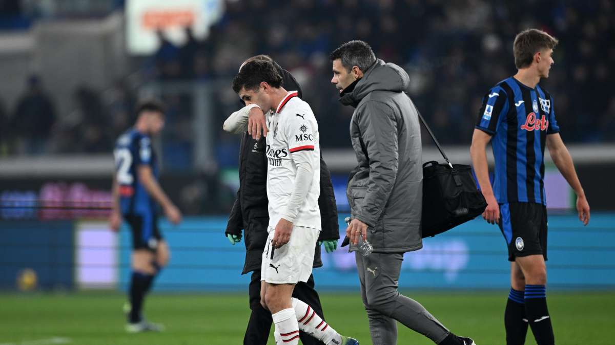 Milan, Pulisic out nella sfida contro l'Atalanta per indurimento del polpaccio