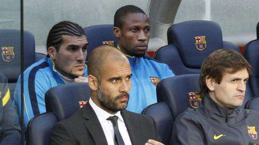 Barcellona, Guardiola saluta i giocatori