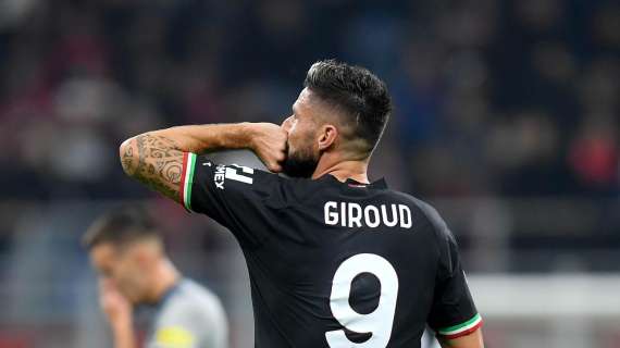 Milan, Giroud espulso con lo Spezia: non ci sarà contro la Cremonese 