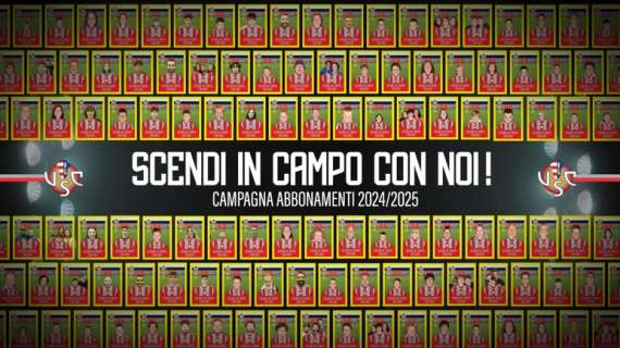 ‘SCENDI IN CAMPO CON NOI!’: Presentata la campagna abbonamenti grigiorossa 2024/25