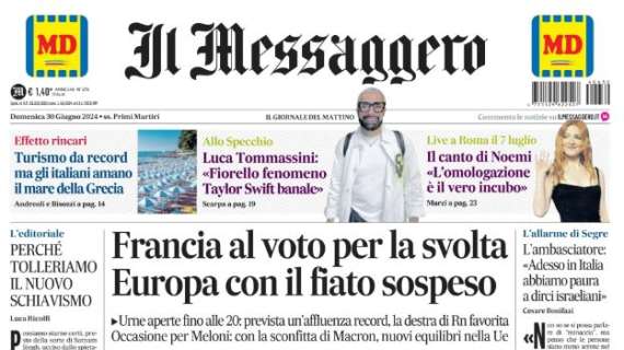 Il Messaggero - Disastro azzurro L’Italia va a casa