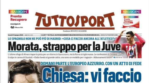 Tuttosport - Chiesa: vi faccio vedere io!