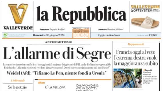 Repubblica - Il gelo sopra Berlino. La piccola Italia è già a casa