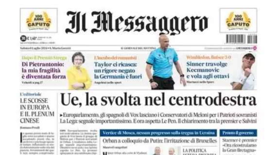 Il Messaggero - Taylor ci ricasca: un rigore negato la Germania è fuori