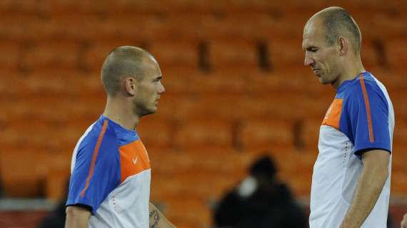 Olanda, Sneijder difende Robben e lo chiama all'Inter