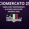 Calciomercato di gennaio Serie A: tabellone acquisti cessioni 25/26 schede nuovi acquisti al fantacalcio