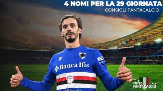 Fantacalcio, 4 nomi da schierare per la 29^ giornata