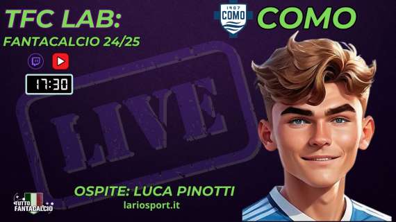 TWITCH - Dalle 17:30 TFC Lab: il Como nelle prime 7 giornate