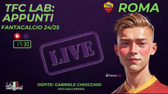 TWITCH - Dalle 17:30 TFC Lab: la Roma di De Rossi e analisi listone