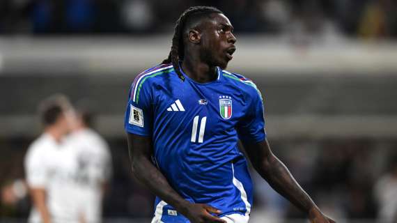 Kean dopo Italia-Israele: “Sto imparando a giocare con Retegui”