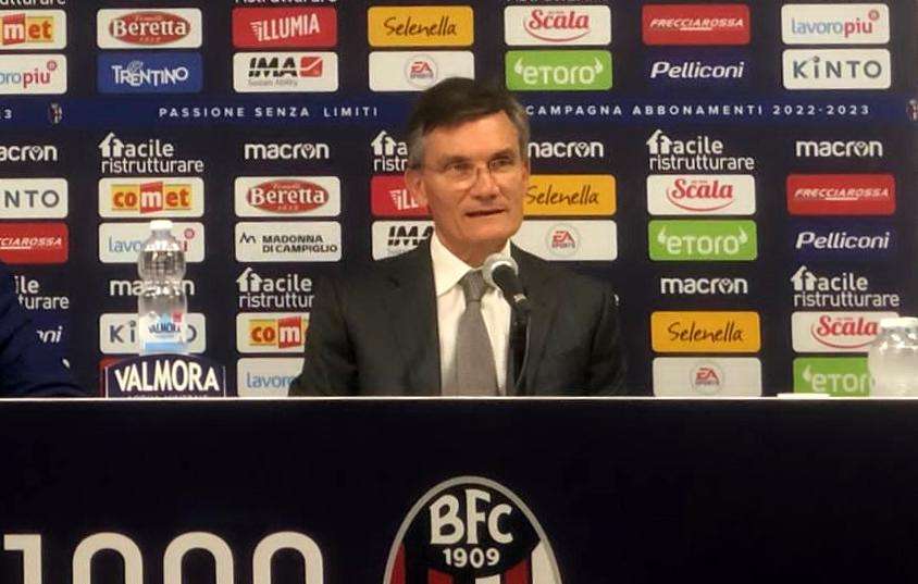 Bologna: le parole di Sartori sul mercato dei rossoblù