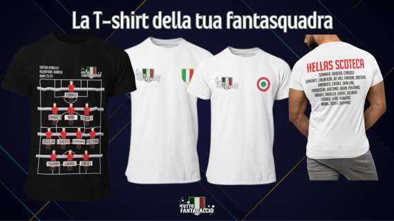 Un must-have per ogni Fantallenatore: Le magliette personalizzate di TuttoFantacalcio