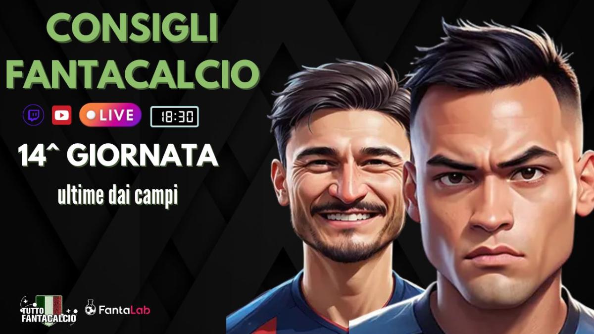 TWITCH - Dalle 18:30 Fantaconsigli 14^ giornata e ultime dai campi