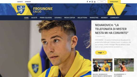 Frosinone - Rinnovato il sito web 