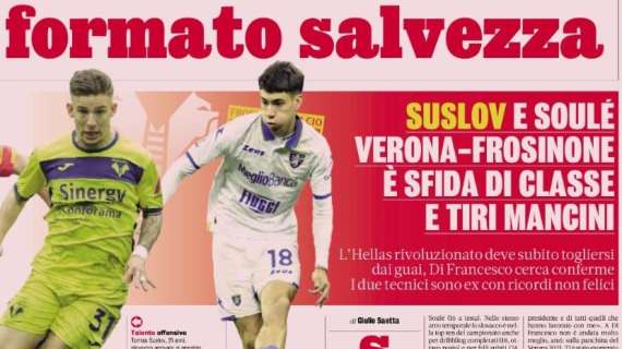 Rassegna Stampa: Hellas Verona-Frosinone sui quotidiani sportivi