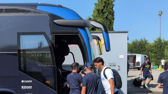 Il Frosinone è partito direzione Terminillo - VIDEO