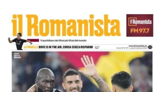 Il Romanista in apertura dopo Roma-Frosinone 2-0: "Per il cuore"