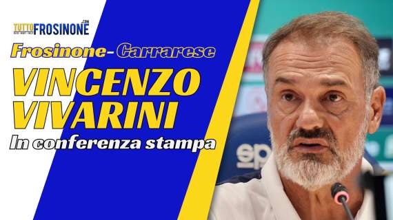 Frosinone, le parole in conferenza stampa di Vincenzo Vivarini - Video