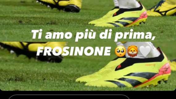 Social! Il saluto di Barrenechea: "Ti amo più di prima, Frosinone!"