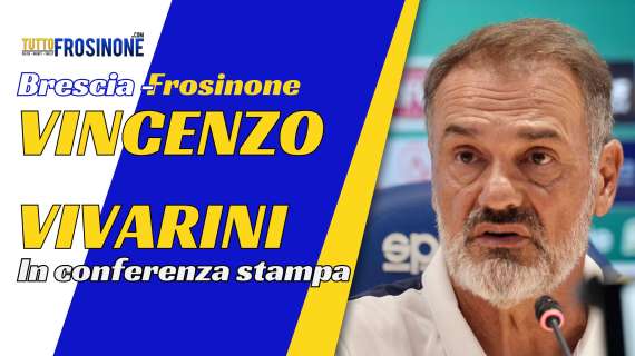 Frosinone, le parole in conferenza stampa di Vincenzo Vivarini - Video