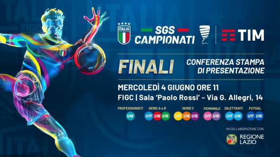 Finali Giovanili TIM, mercoledì 4 giugno alle 11 la conferenza stampa di presentazione nella sede della FIGC. Si gioca dal 7 al 30 giugno nel Lazio 